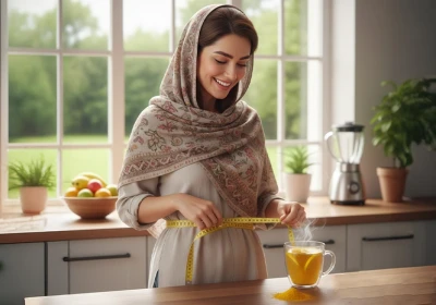 دمنوش زردچوبه برای لاغری شکم و پهلو؛ آیا واقعاً مؤثر است؟